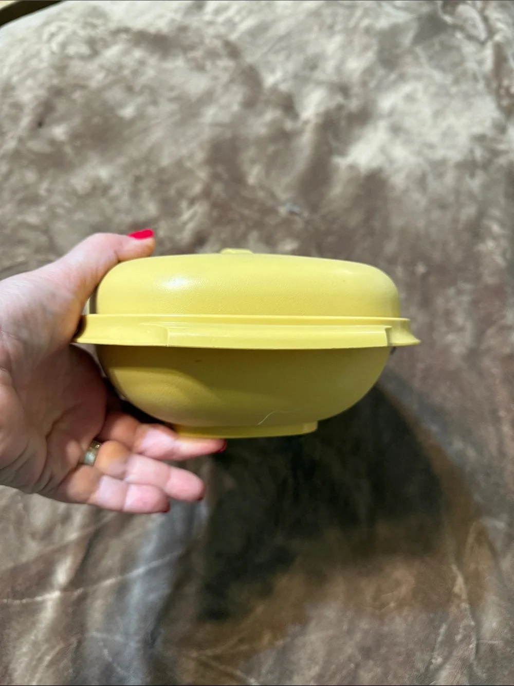 Tupperware Harvest Gold Vintage Microwave Rice and Veg Steamer Set 1970-1980’s